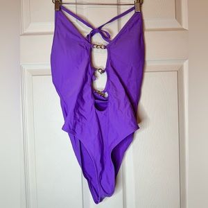 Purple Chain One Piece / SHEIN